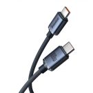 Baseus - Καλώδιο Crystal Shine - Type-C to Type-C, 100W, 1.2m - Μαύρο - Image 3