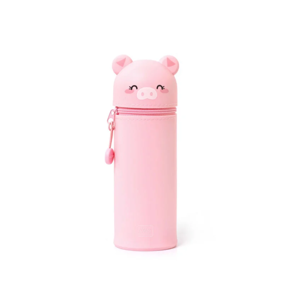 19 LEGAMI 2 σε 1 Mολυβοθήκη από μαλακή σιλικόνη - Kawaii Piggy - Image 1