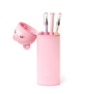 LEGAMI 2 σε 1 Mολυβοθήκη από μαλακή σιλικόνη - Kawaii Piggy - Image 2