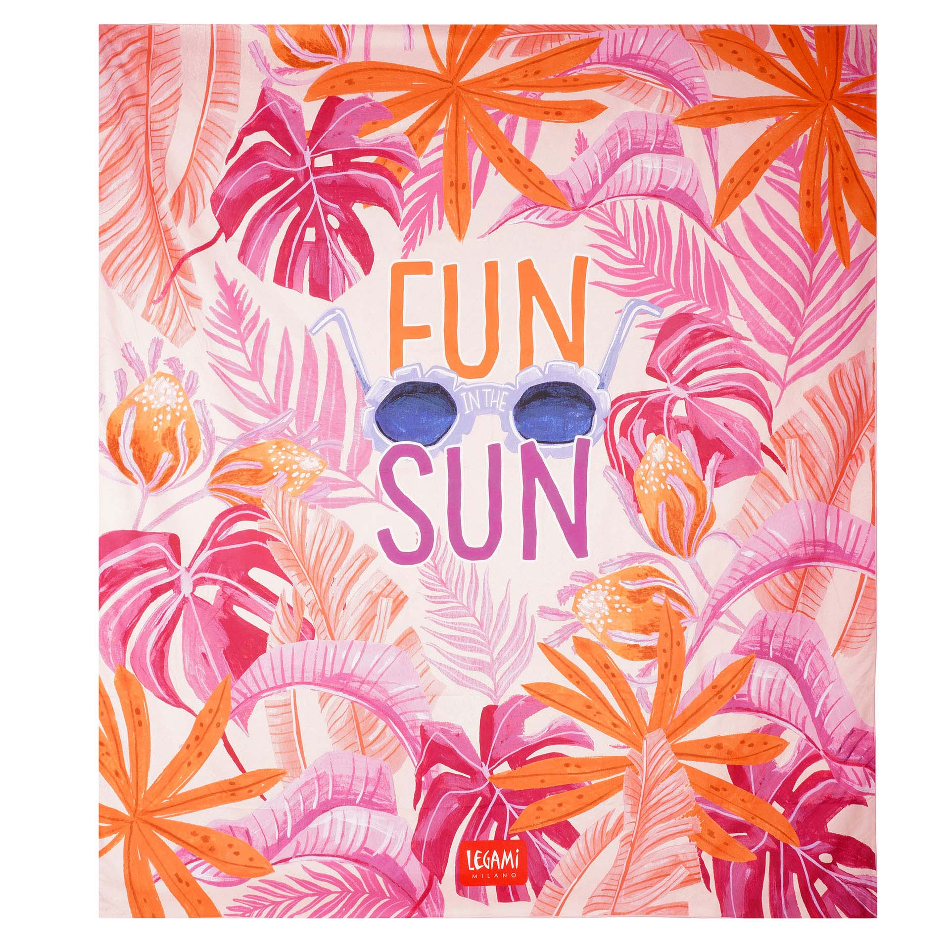BTM0004_1 LEGAMI Πετσέτα Θαλάσσης Maxi Good Vibes - Tropical - Image 1