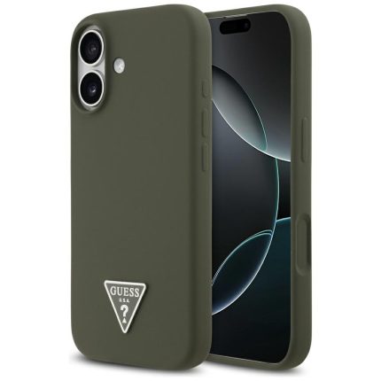Guess - Silicone Triangle Logo MagSafe - iPhone 17 - Khaki