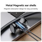Yesido - Wireless Earbuds (YSP21) - Magnetic, Neckband Design, with Bluetooth V5.3, 280mAh, Type-C - Black - Image 3