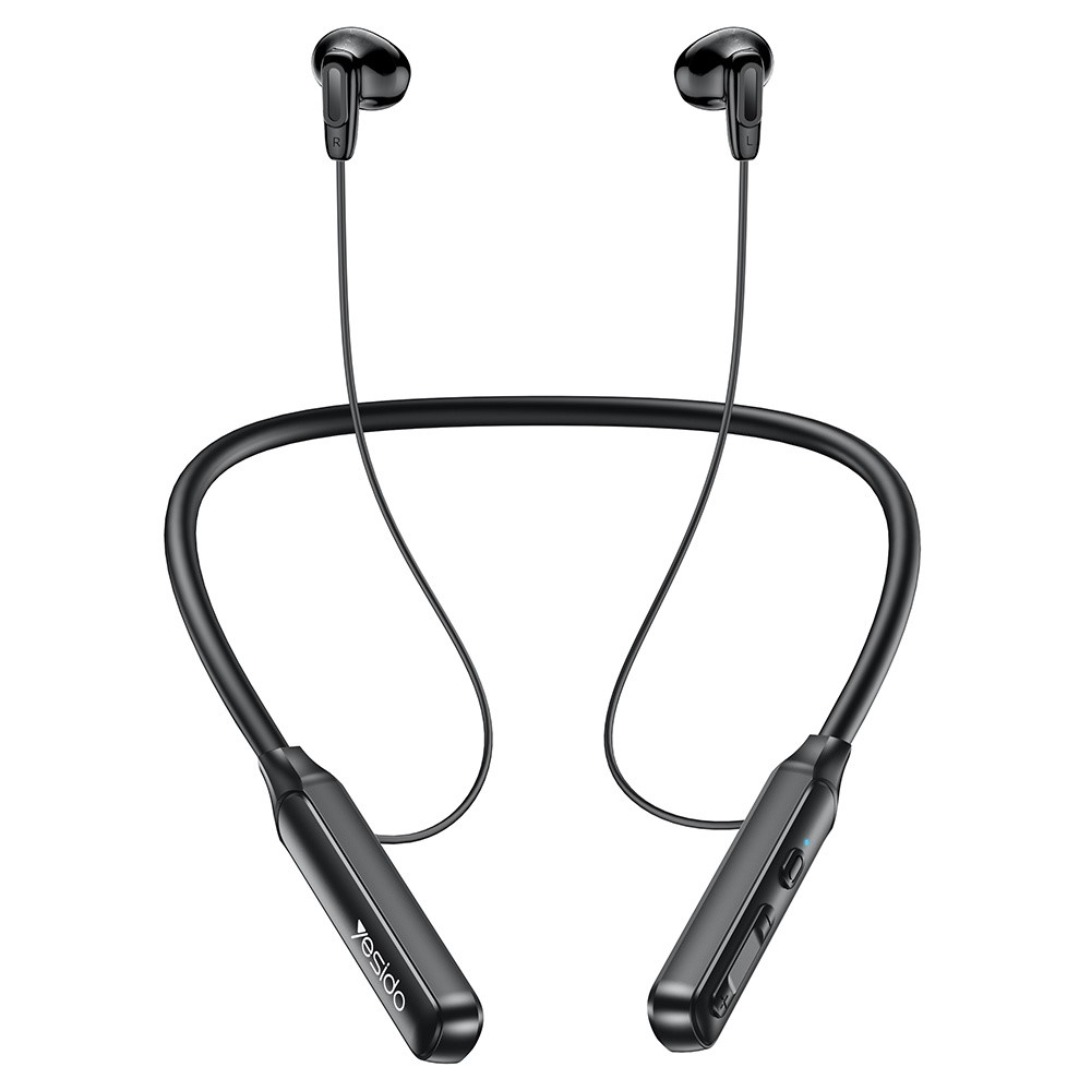 2454283 Yesido - Wireless Earbuds (YSP21) - Magnetic, Neckband Design, with Bluetooth V5.3, 280mAh, Type-C - Black - Image 1