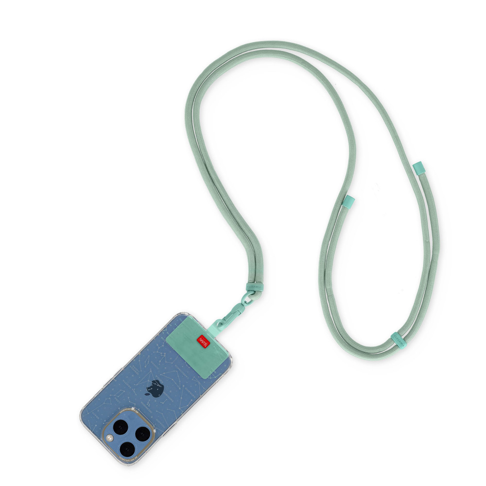 PHL0007_1 LEGAMI SMARTPHONE LANYARD - MILK & MINT - Image 1